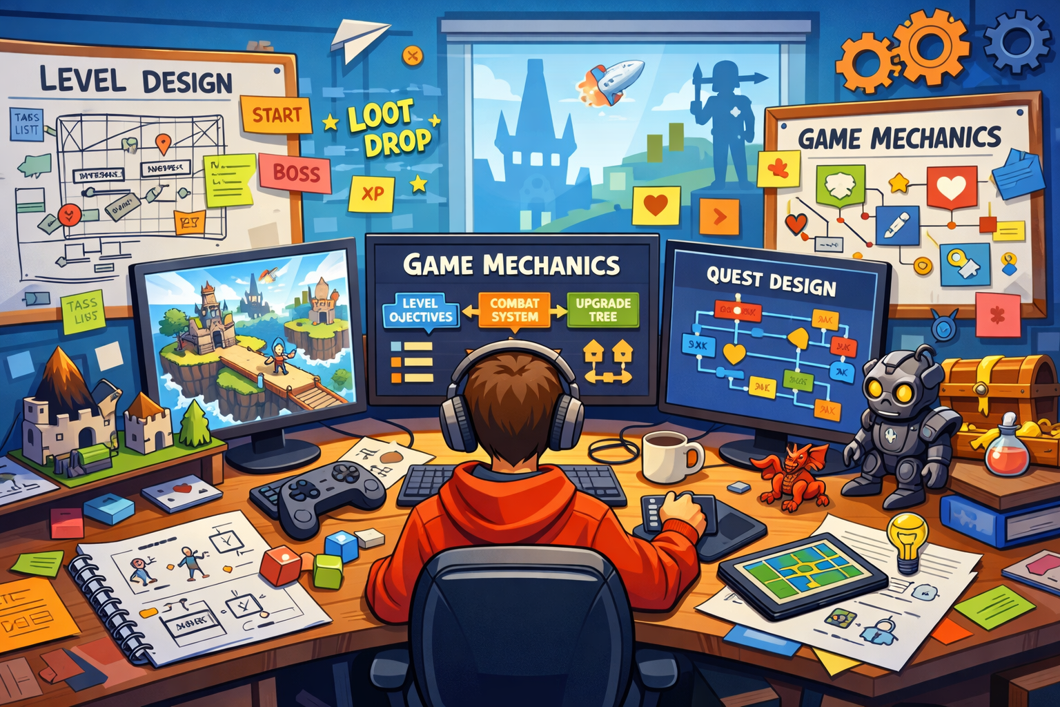 Professional game design and mechanics development